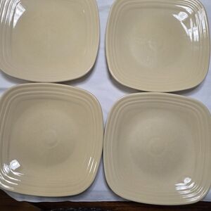Fiestaware Ivory Square Dinner Plates